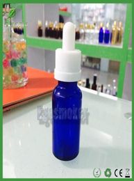 800pcs FedEx Blue Glass Dropper bouteilles 30 ml avec capuchon à l'épreuve d'enfant noir E Bouteilles Liquid Verre Ejuice Bottle vide2549043