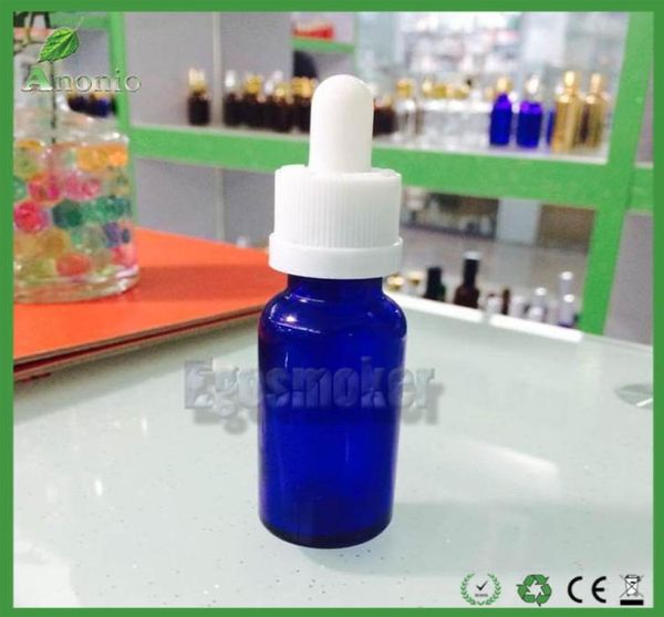 800pcs FedEx Blue Glass Dropper bouteilles 30 ml avec capuchon à l'épreuve d'enfant noir E Bouteilles liquides en verre Ejuice Bottle 3323468