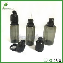 800 stks Fedex Gratis Verzending Huisdier Zwart Plastic Dropper Flessen met Tamper Proof Bottle Caps Tamper Effided Bottle 30ml 20ml 15ml 10ml 5ml