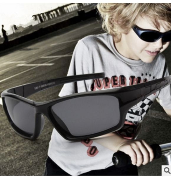 801 enfants lunettes de soleil verres polarisés enfants lunettes de soleil garçons silicone TR90 cadre flexible enfants sport lunettes de soleil lunettes