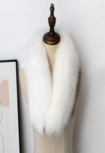 80100cm Real Fox Fur Swarf Fur Tail Collar Sicrafes Bravo Wrap Wake Cou plus Warfer Swarves6869020