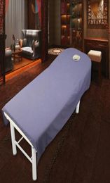 80190cm feuilles de salon cosmétique Spa Massage Traitement Lit Table Feuilles de couverture avec feuille de trou 4978477