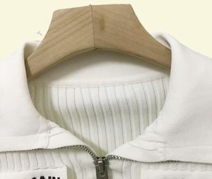 803 2021 Été automne marque même style haut manche à manches longues couche blanc cardigan cardigan mode femme sweater femme tissu1995832
