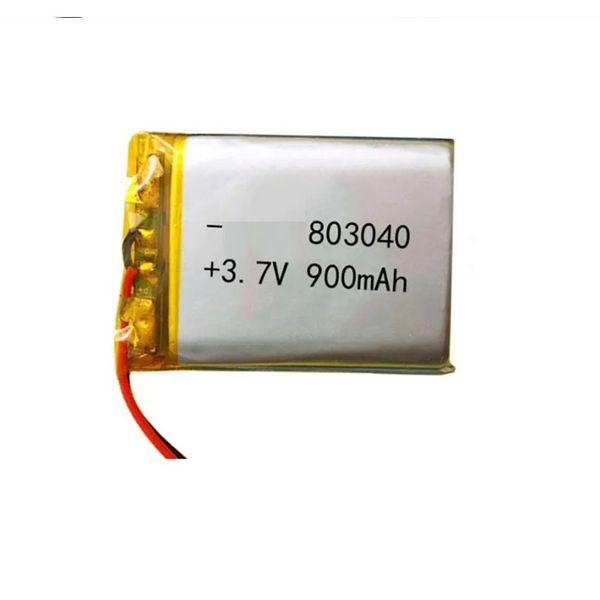 803040 3.7V Li polymère batterie 900mAh batteries au lithium de capacité réelle avec carte protégée pour jouets MP5 haut-parleur batterie externe
