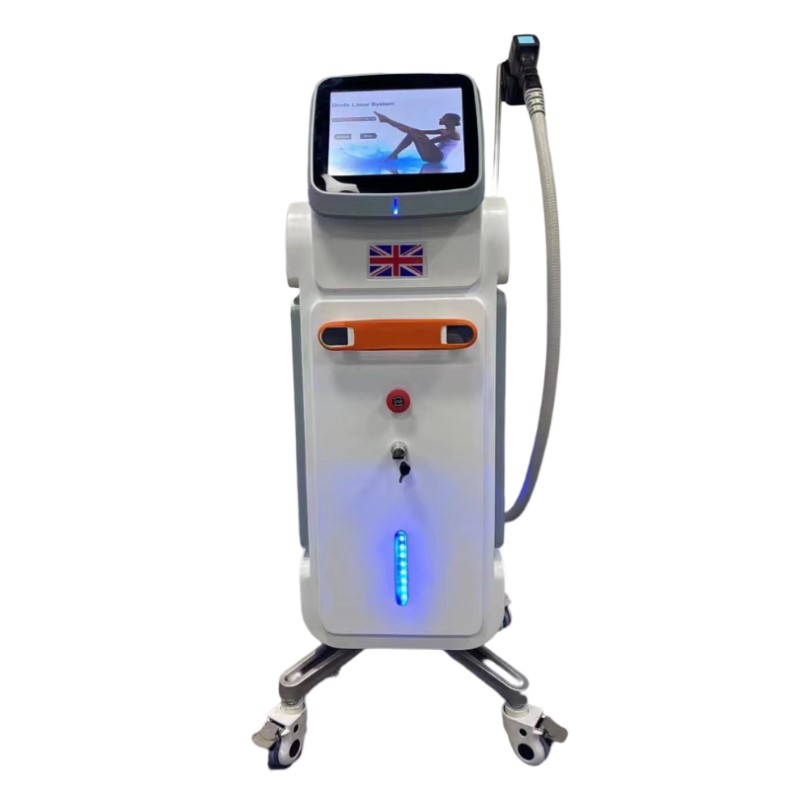 Macchina per la depilazione laser ad alta energia 808 a diodi laser approvata CE per viso e corpo