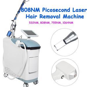 808 Verticale Diode Laser YAG Laser Tattoo Verwijdering Verwijder Sproeten Haar Remover Schoonheid Machine