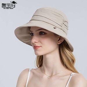 8080 Fisherman Chatte Visage polyvalent féminin montrant une petite édition coréenne chapeau de pot plié printemps / été chapeau de mode