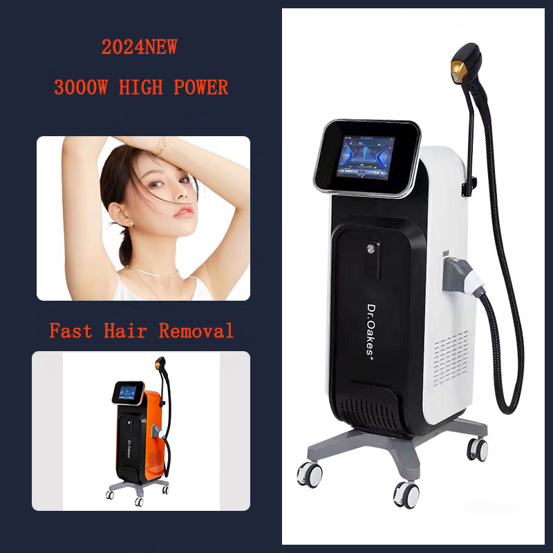 808nm Diodenlaser Haarentfernung Heißverkaufsmaschine 3000W Depilation Equipment Drei Wellenlängen Ice Titanium Gerät Professionell für Salon