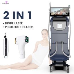 Machine d'épilation au Laser à Diode 808nm, dispositif Laser picoseconde, épilateur pour détatouage, équipement d'élimination de la pigmentation