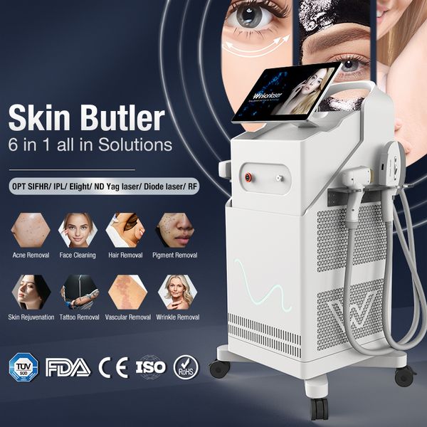 808NM Diode Laser Machine d'épilation permanente IPL Opt Shr RF Sérotation de la peau ND