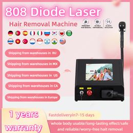 808nm Diode Laser Verwijder Haar Machine Pijnloze Laser RF Epilator Lichaam Ontharingsapparaat 3 Golflengte Ijs Platina Diode voor Salons