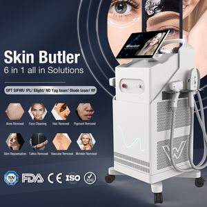 808nm Laser E-Light IPL ND YAG Laser Multifunctionele machine Lazer Tattoo Removal Diode Laser Heren Verwijderingsapparatuur Apparatuur