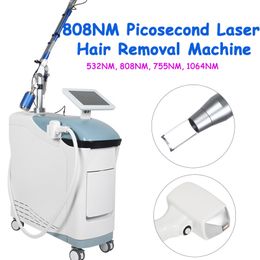 808 nm laser ontharing zwarte poppenbehandeling pico laser q-switch verwijder tatoeages schoonheidsmachine