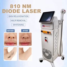 808nm Diodo sin preocupaciones Láser Eliminación del vello 3 longitudes de onda 755nm 808nm 1064nm Depiladora láser Reducir la edad Poros Máquina de elevación de la piel para salón de belleza