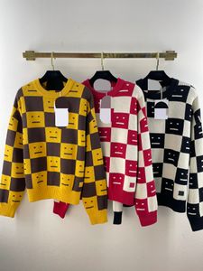 809 L 2022 Runway Autumn Summer Brand Same Style Sweater Crew Neck Black Yellow Red Long Sleeve Cardigan Women's Sweaters Weilan