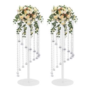 80 cm/100 cm) porte-fleurs acrylique clair géométrique colonne Vase support mariage cristal décor pour centres de table 873