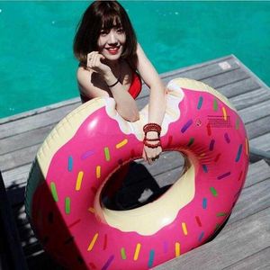 80 cm 2016 verano deportes acuáticos juguetes gigante donut anillo de natación flotador pvc boya inflable anillo de natación envío gratis