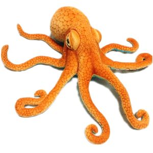 80 CM Grote Levensechte Octopus Knuffel Knuffeldier Sierkussen Zeebodem Inktvis Pop Thuis Sofa Decor Party Favor