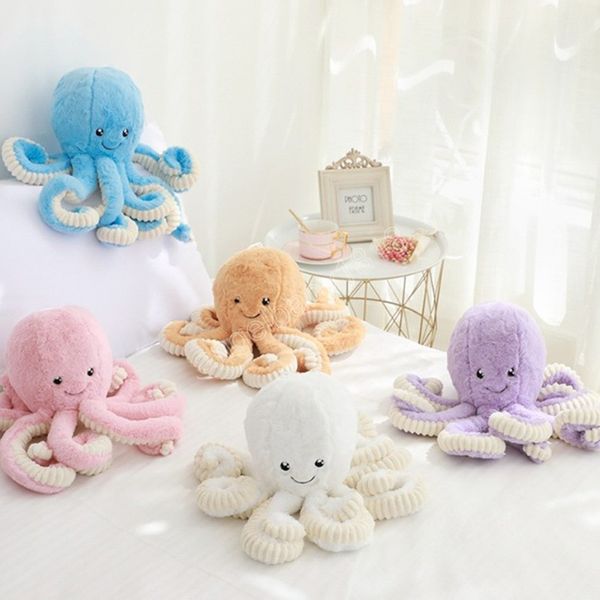 Colgante de pulpo enorme de simulación de 80cm, juguete de peluche, Animal suave, accesorios para el hogar, muñecos bonitos, regalos para niños