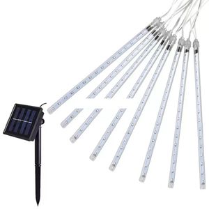 80 cm Solaire Meteor Douche Pluie Tube De Noël Guirlande Lumineuse Fête De Mariage Jardin En Plein Air Vacances Éclairage