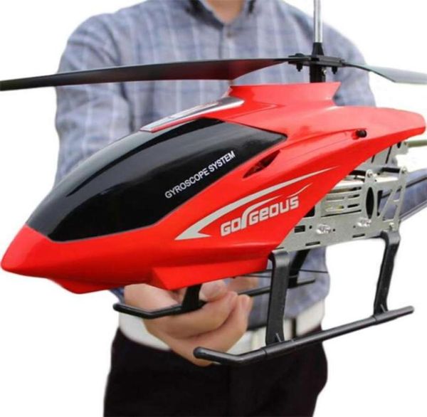 80CM Super grand avion RC hélicoptère jouets Recharge résistant aux chutes contrôle d'éclairage UAV avion modèle jouets de plein air pour les garçons 2109283032211