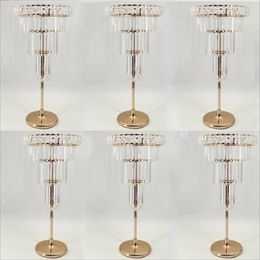 80cm à 120cm) atmosphère de scène habiller les lumières de route nouveaux accessoires de mariage support de fleur lumineux en aluminium décoration de mariage fenêtre