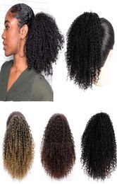 80g Afro Kinky Curly Ponytails Wig Marley Braids Natural Black Remy Hair Dolago for Womenless Bob Brazilian Bob6098359