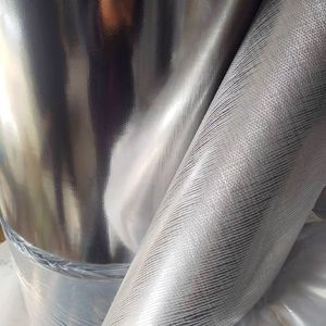 80g, tissu aluminisé résistant à l'humidité, par mètre carré, tissu en feuille d'aluminium en fibre de verre, surface lisse, ignifuge, anti-corrosion, isolation thermique