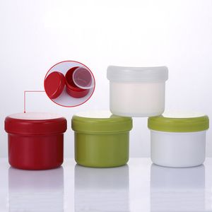 Pots de masque de boue en plastique PP vides de 80 g, bouteille de crème avec couvercles intérieurs, récipients colorés sans BPA, parfaits pour les cosmétiques, la cuisine, les cadeaux, les voyages