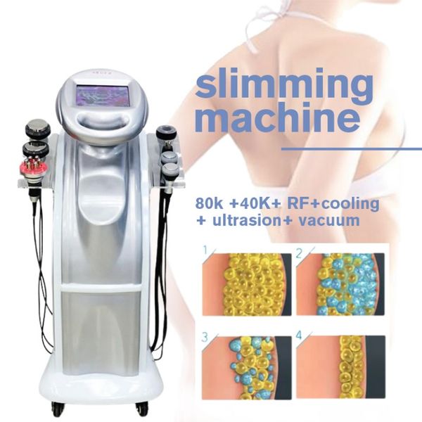 80K Cavitación de grasa Liposucción Sistema de modelado corporal Vacío ultrasónico Rf Pérdida de grasa Lipo Láser de belleza para delgazar Machine270