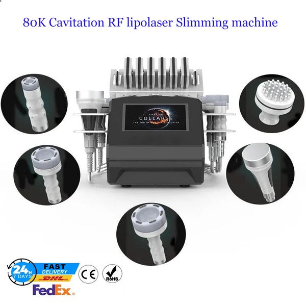 Machine amincissante à Cavitation ultrasonique 80K, élimination de la combustion des graisses, sous vide RF Cavi Lipo, équipement de beauté pour Salon de beauté et Spa