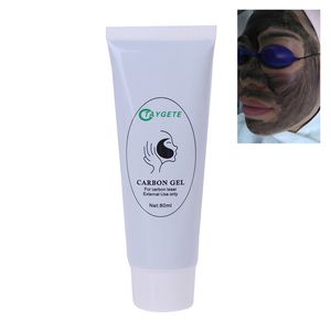 Gel de gommage au carbone 80ML pour la régénération de la peau Soins de la peau du visage Masque noir facial nettoyant en profondeur pour crème au nano-carbone activé au laser