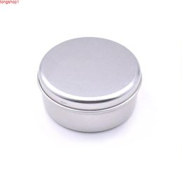 Tarro de crema de 80ml, contenedores de bálsamo labial, lata cosmética vacía de Metal, latas redondas de aluminio, caja con hebilla, tapa, 50 uds/lote buena cantidad