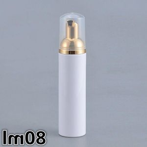 80 ml schuimdispenser pompflessen met gouden pomp top-plastic cosmetische make-up lotion opslagcontainer schuimschuim zeep dispenser jar pciti