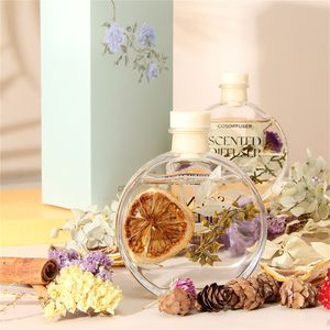 80 ml Mini Flower Rosel Diffusers, Home Verre Aromatherapy Diffuseur pour chambre, salle de bain, hôtel, diffuseur parfumé à l'huile avec bâtons