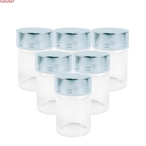 80ml mini bouteilles en verre argent casquette artisanat vide transparent pour bocaux-cadeaux de bonbons de sable décorer 24pcs Livraison gratuiteHigh Quantité