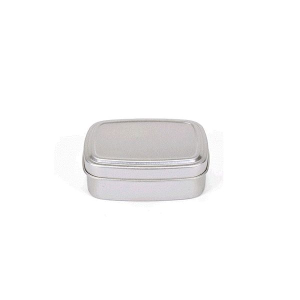 80 ml carré en aluminium pot distributeur de bonbons pot cadeau boîtes Pots crème pommades herbes bocaux conteneur étui bricolage organisateur