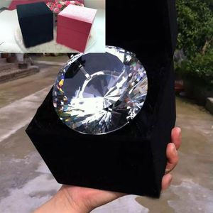 80 MM 150 MM Kunstmatige Crystal Super Grote Verlovingsring Bruiloft Rekwisieten Pography Props Anniversary Verjaardagscadeau Cosplay Access2866