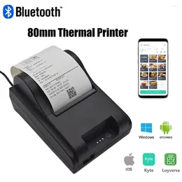 80mm Thermal Receipt Printer For Cashier Print Bill Compatible With Android And Windows Bluetooth