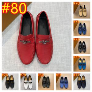 80Modelo Mocasines de diseñador de ante para hombres Mocasines de conducción suaves Pisos de alta calidad Zapatos para caminar para hombre Mocasines casuales sin cordones Zapato de hombre de verano