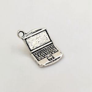 80PC Antique argent alliage ordinateur portable pendentifs à breloque pour Bracelet à bricoler soi-même collier bijoux artisanat faisant A-441
