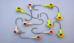 80PClot Lead Jig Heads Fishing Hooks Crappie Lure Vis Lures Lead Head Jigs Hooks Bait Tackle 3G6190183