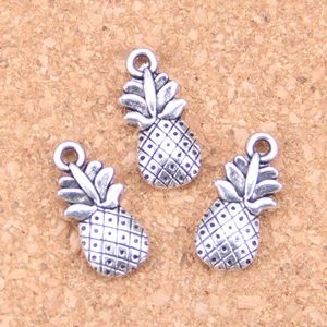 80pcs Antiek Verzilverd Brons Plated dubbelzijdig ananas Charms Hanger DIY Ketting Armband Bangle Bevindingen 19 9mm269t