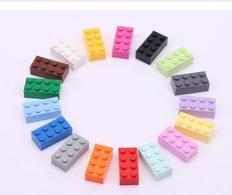 Blocs de construction en vrac, 80 pièces, briques à figurines épaisses, 2x4 points, taille créative et éducative, Compatible avec le jouet en plastique 3001 pour enfants