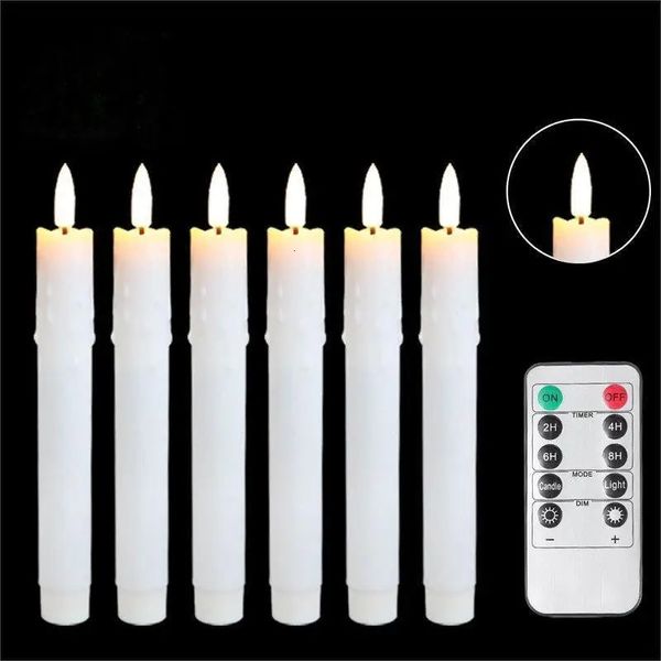 80pcs Bougies LED de Noël légers vaillant avec télécommande de 74 pouces de long fonctionnement à la batterie chaude décorative 240412