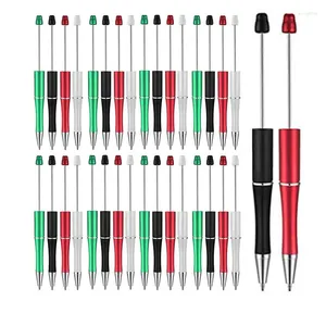 80 -stcs Plastic Beadable Pens Bead voor doe -het -zelf maken Kit Kit kantoorschool Kinderen studenten