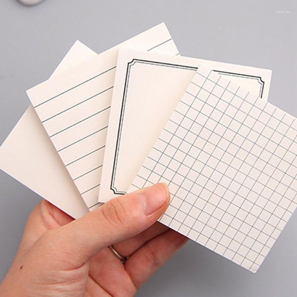 80 feuilles bureau école bloc-notes mignon planificateur bloc-notes poste notes autocollantes à faire liste grille simples tampons à déchirer