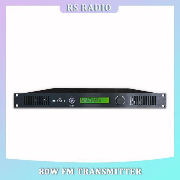 Transmetteur FM professionnel sans fil 80W pour station de radio