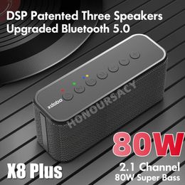 80 W XDOBO X8 PLUS Draadloze Outdoor Home Theater Subwoofer Bluetooth Speaker 10400 MAH Draagbare Pijler Stereo Surround Boombox 231228