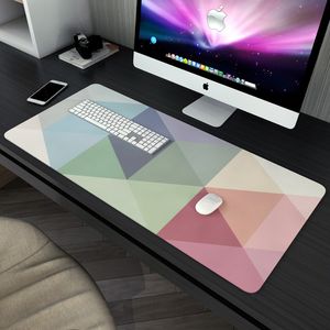 80x30cm XL Lock Edge Gaming Pad Geometric Pattern Computer Gamer Keyboard Mouse Laptop Cushion Desk Non-slip Mat